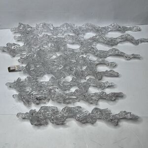 LOT Of 8 Designers Excellence Acrylic Icicle Ornaments Decorations 14” And 21”